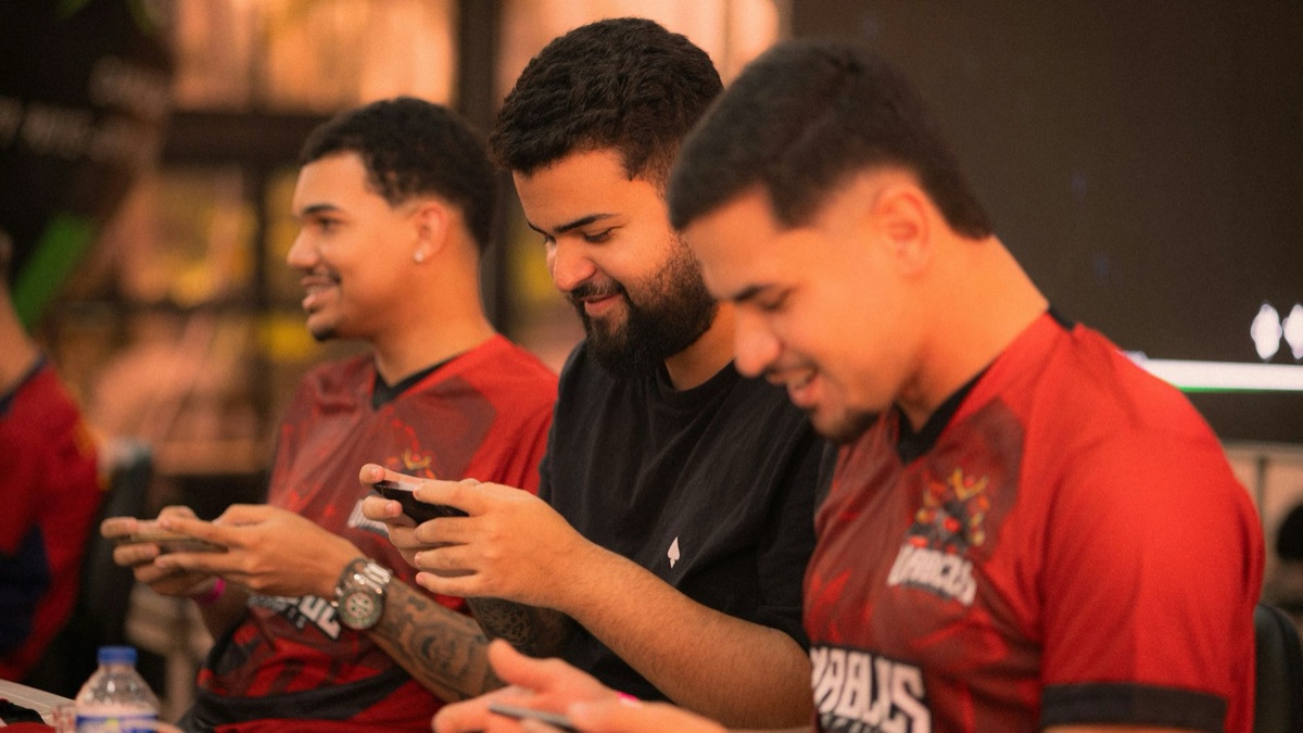 Tournoi d'e-sport sur mobile.